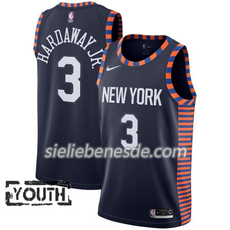Kinder NBA New York Knicks Trikot Tim Hardaway Jr 3 2018-19 Nike City Edition Navy Swingman